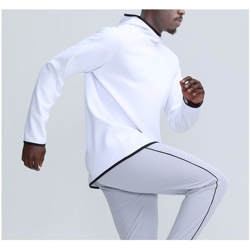 Men's Long Sleeve Hooded Sports Sweatshirt Stand Collar Fashion Top