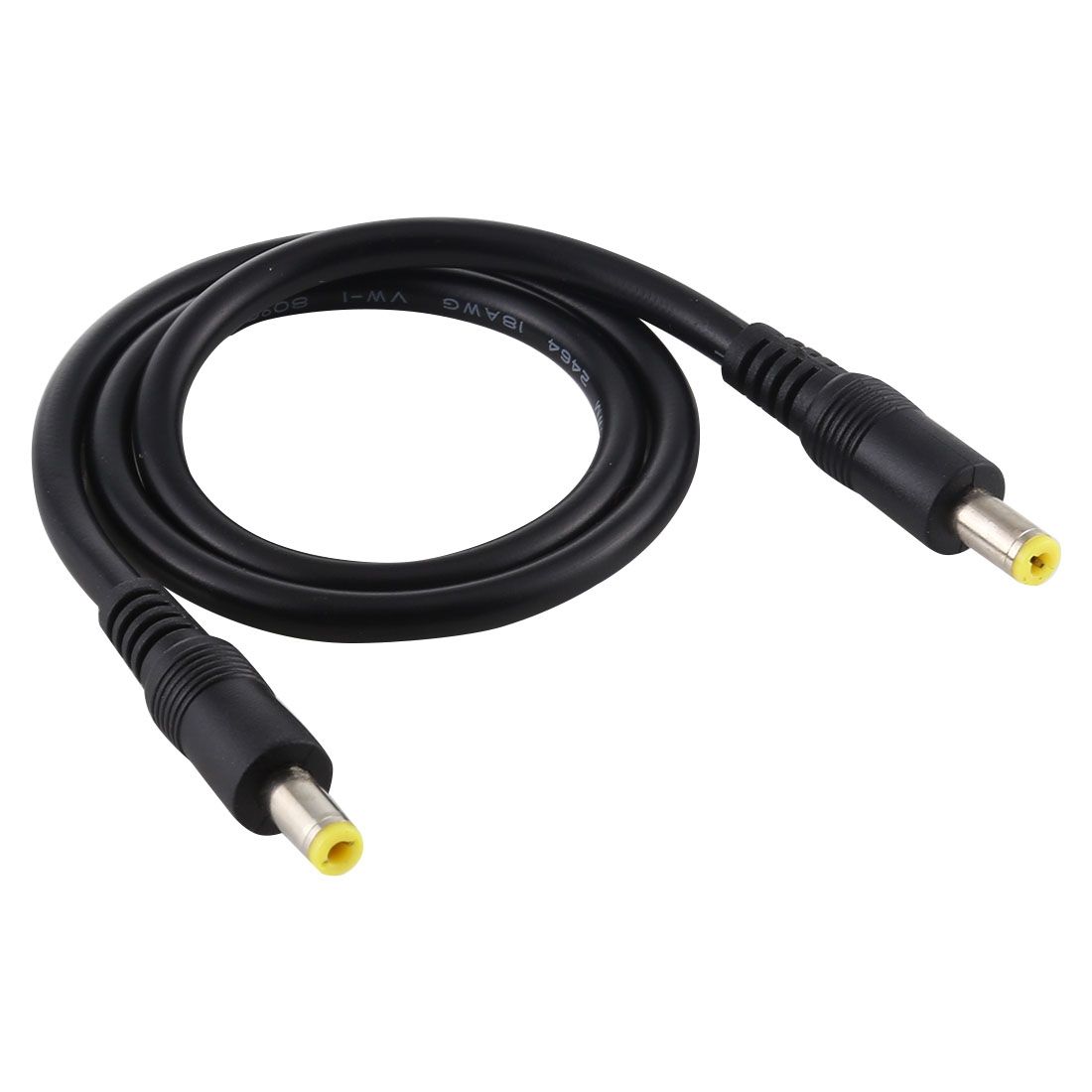 DC Power Plug 5.5 X 2.5mm Male To Male Adapter Connector Cable, Cable Length:50cm(Black)