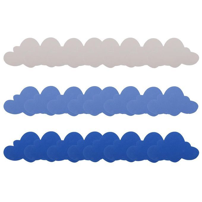 24 Pcs Kids Wall Stickers Clouds Foam Stickers For Nursery Living Room