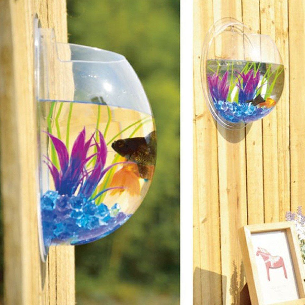 Home Decoration Wall Mount Fish Tanks Goldfish Bowl Acrylic