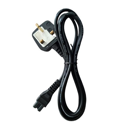 Power Cable For PC, Laptop, Printer, Scanner, TV -UK 3 Pin Cord- HP, Dell, Acer, Sony, Asus, Lenovo
