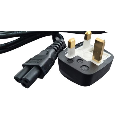 Power Cable For PC, Laptop, Printer, Scanner, TV -UK 3 Pin Cord- HP, Dell, Acer, Sony, Asus, Lenovo