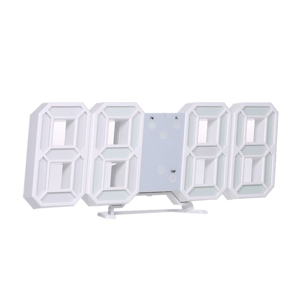 3D LED Digital Clock Glowing Night Mode Brightness