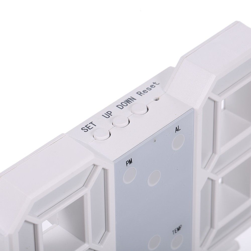 3D LED Digital Clock Glowing Night Mode Brightness