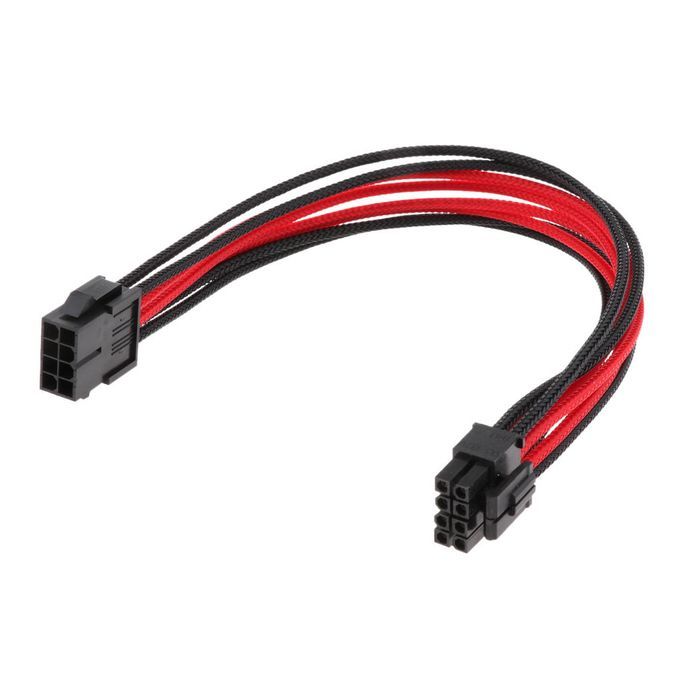 CPU 8-pin  PSU Power Supply Converter Lead Extension Cable 30cm