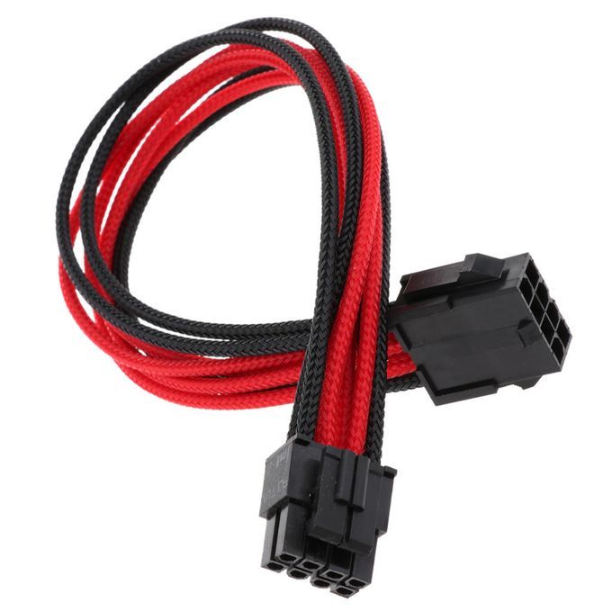 CPU 8-pin  PSU Power Supply Converter Lead Extension Cable 30cm
