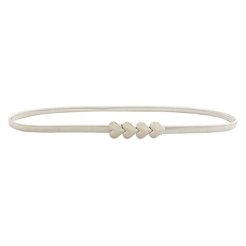 Women Stretch Skinny Waist Belt Wedding Design Clasp Metal Belt GM101
