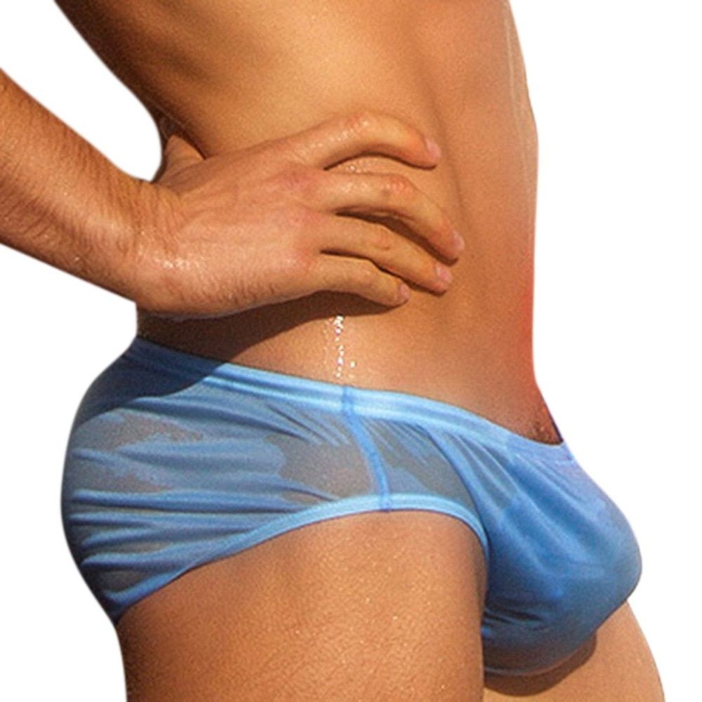 Swimming Trunks  Mens Swim Briefs Translucent Sexy  Swimwear