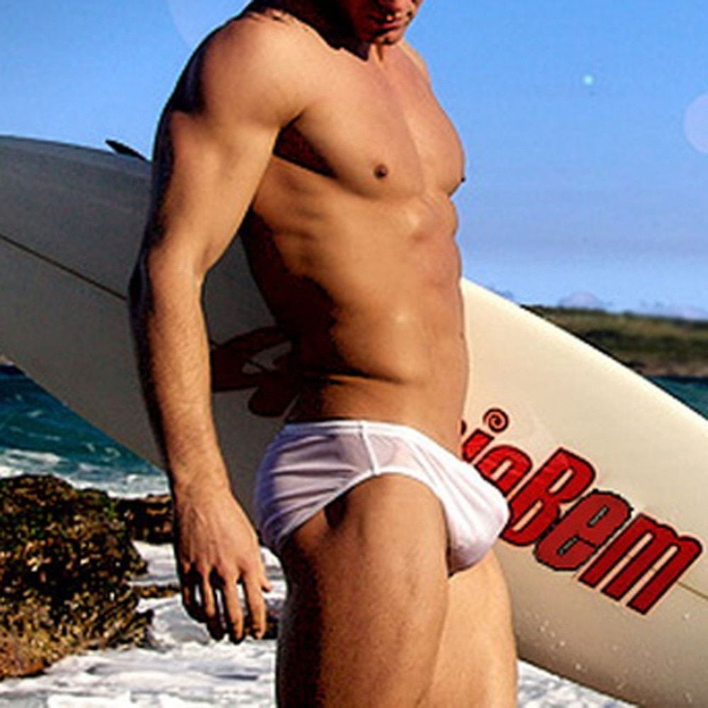 Swimming Trunks  Mens Swim Briefs Translucent Sexy  Swimwear