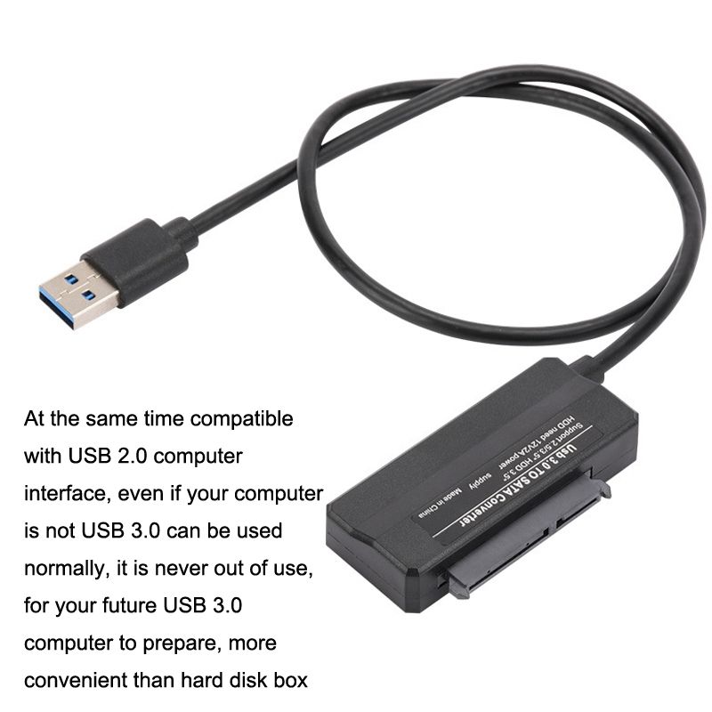 USB3.0 To SATA Cable Hard Drive Line, Cable Length: 45cm