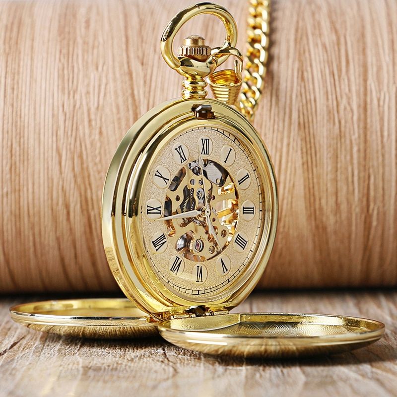 Navidad Christmas Gift Smooth Mechanical Pocket Watch Full