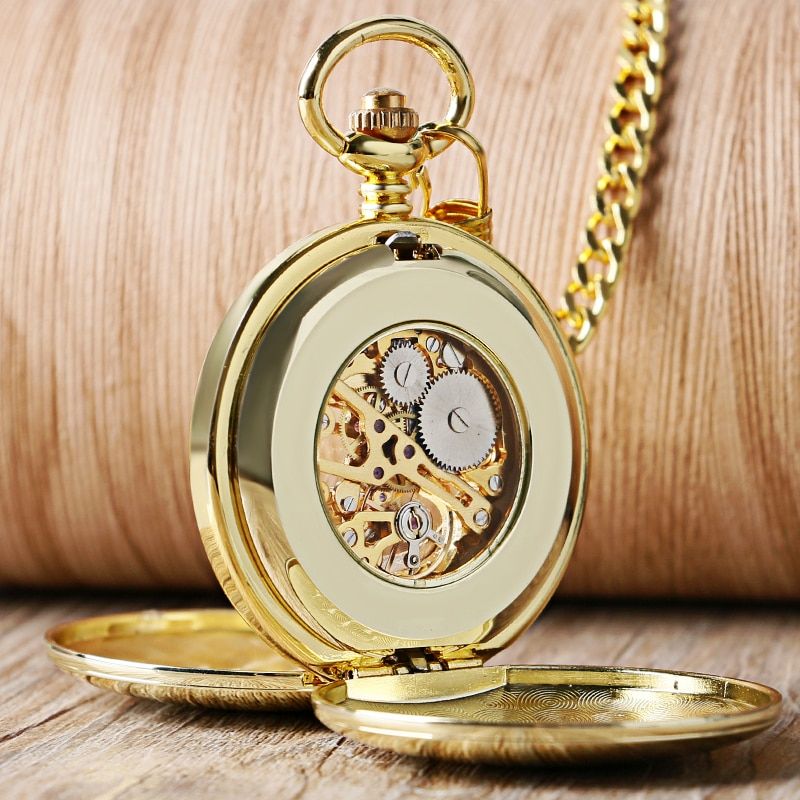Navidad Christmas Gift Smooth Mechanical Pocket Watch Full