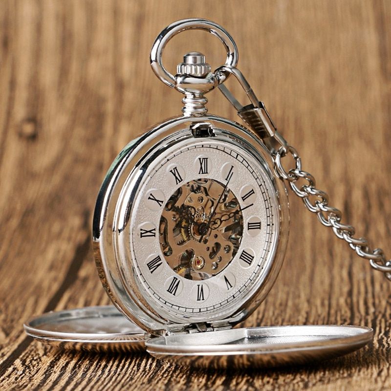 Navidad Christmas Gift Smooth Mechanical Pocket Watch Full