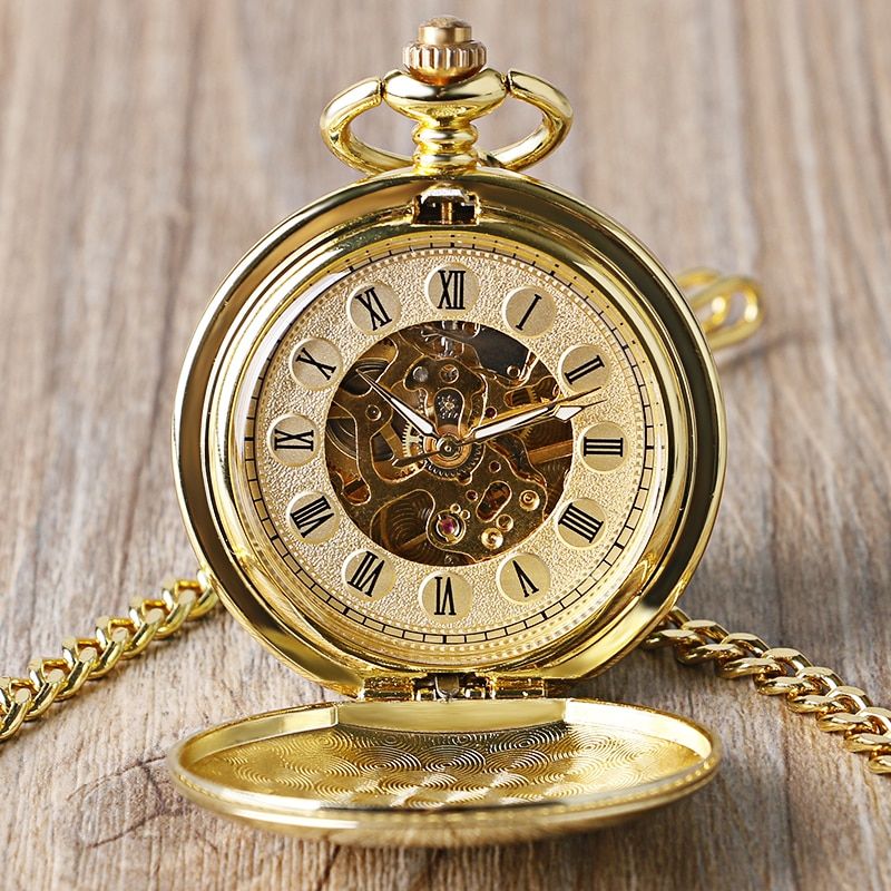 Navidad Christmas Gift Smooth Mechanical Pocket Watch Full