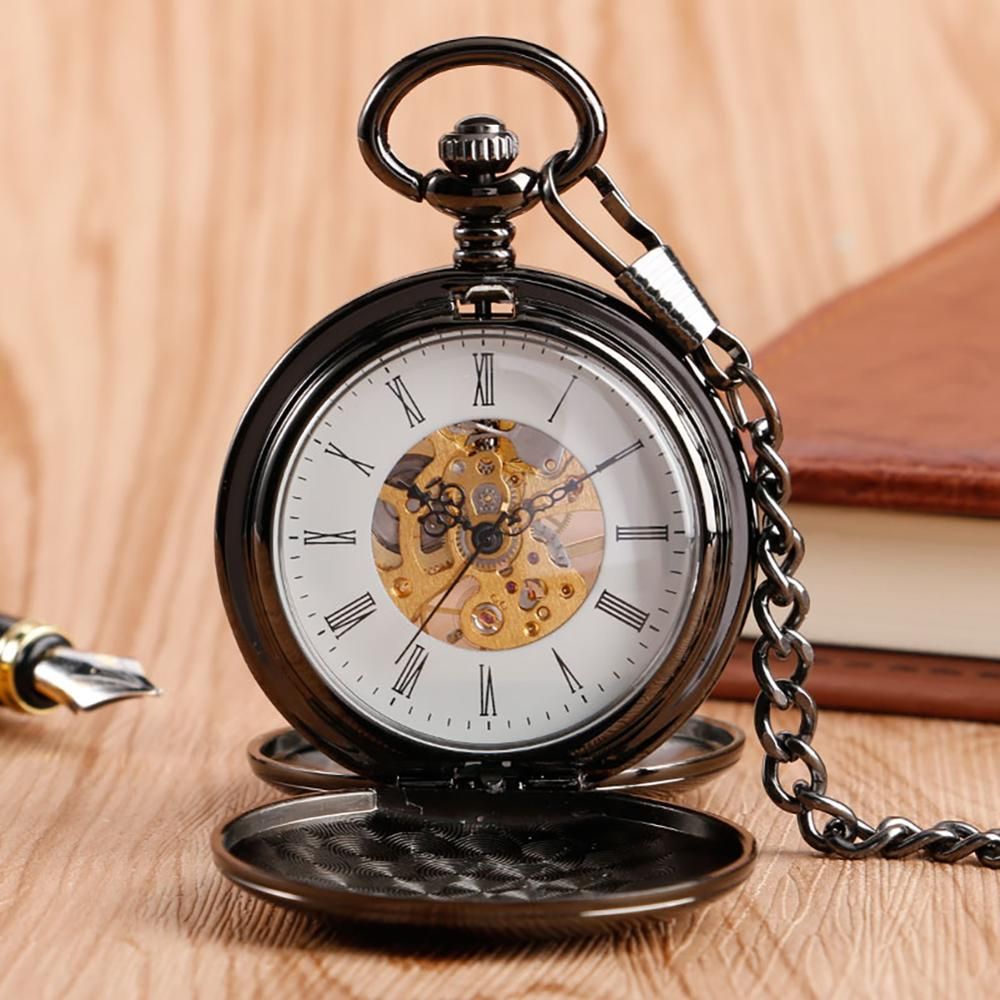 Navidad Christmas Gift Smooth Mechanical Pocket Watch Full