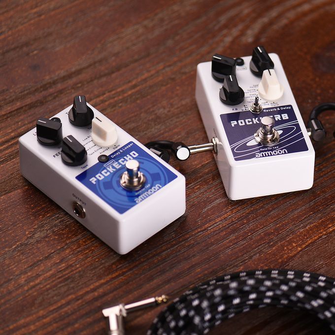 Ammoon POCKVERB Reverb & Delay Guitar Effect Pedal 7 Reverb