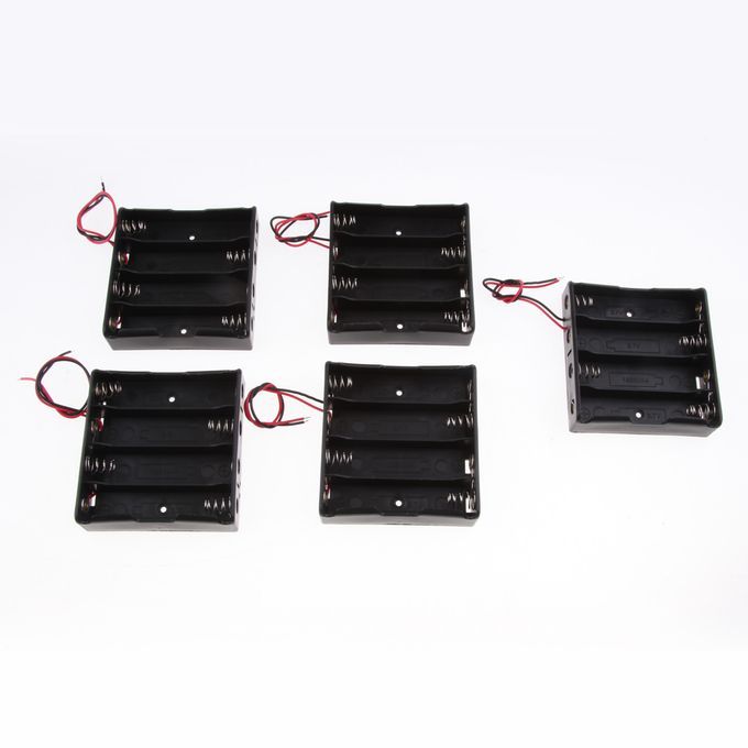 5pcs 18650 Battery Holder Case Plastic Storage Box For 4 X 18650