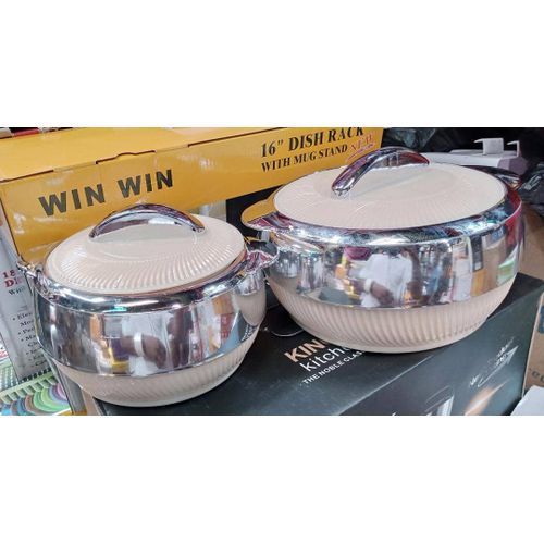 Insulated Casserole Serving Flask - 2Piece Set.