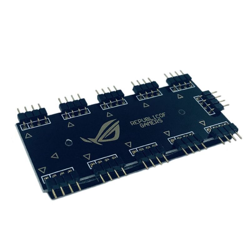 10 Way RGB Hub Computer Motherboard RGB Fan Expansion Line