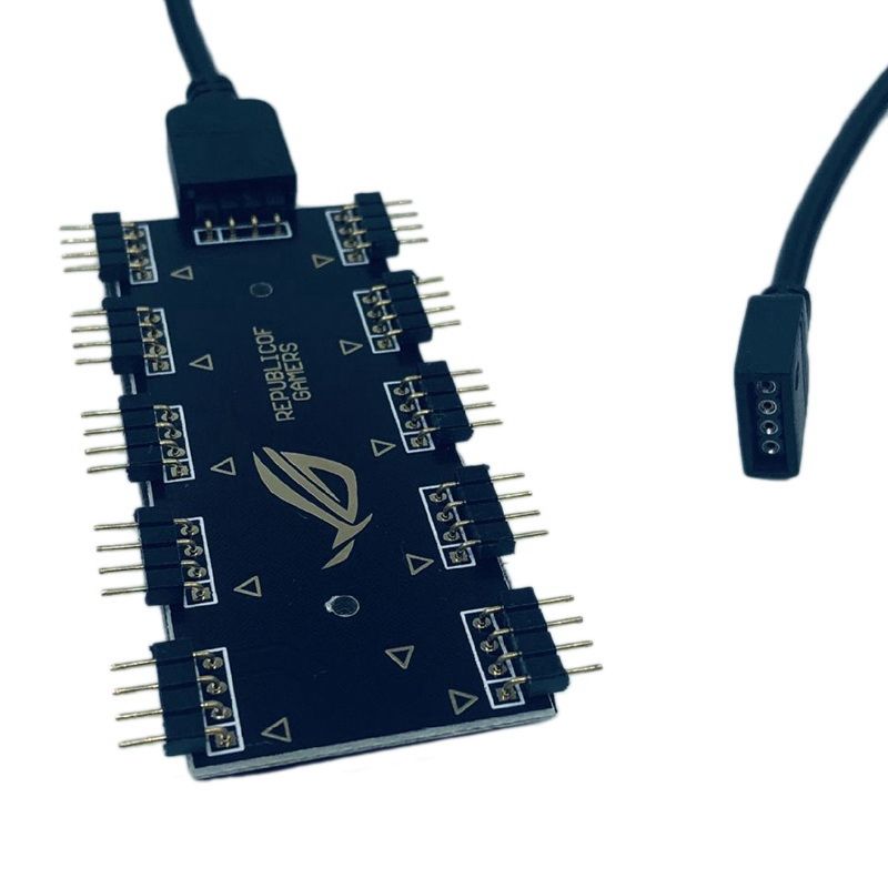 10 Way RGB Hub Computer Motherboard RGB Fan Expansion Line