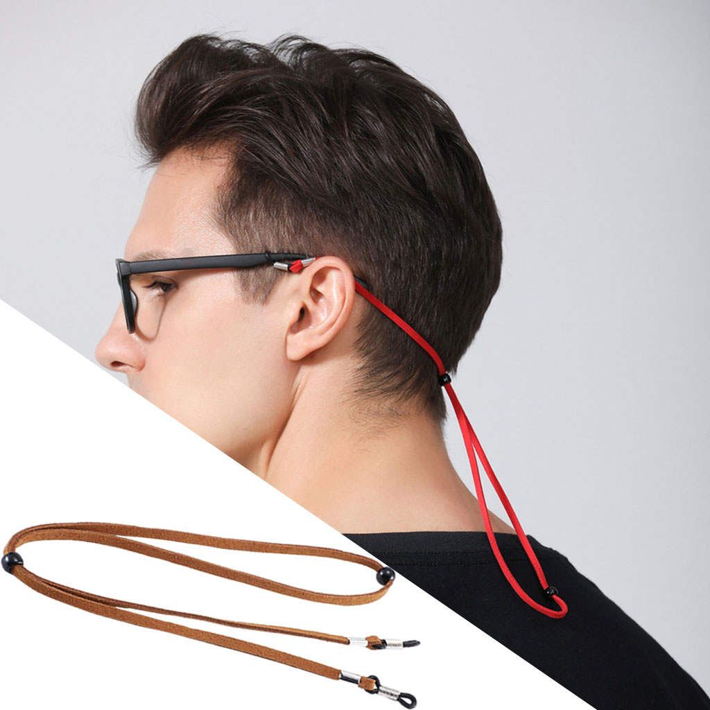 Glasses Strap Sports Eye Glasses Strings Rope Eyewear Light Brown