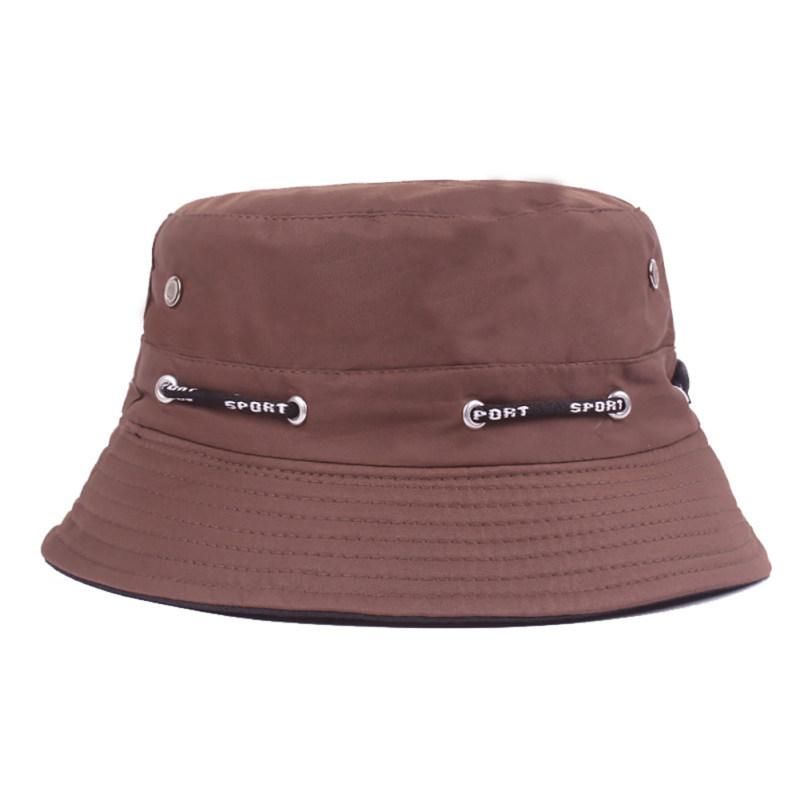 Solid Color Bucket Hat Unisex Outdoor Travel-Rose Red