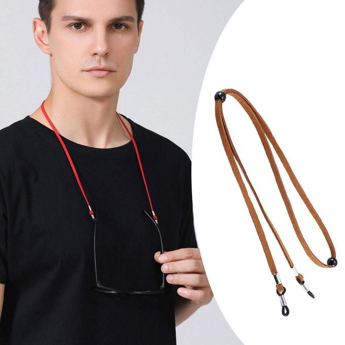 Eyeglass Strap Universal Eyeglasses Chains Lanyard Cords Light Brown