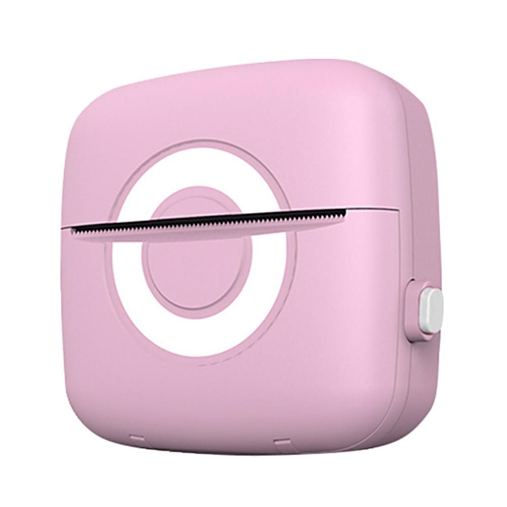Portable Pocket-size Printer BT Thermal Printer No-ink Printing Long Endurance Time Support Photo Notes Errors Memo Printing Pink