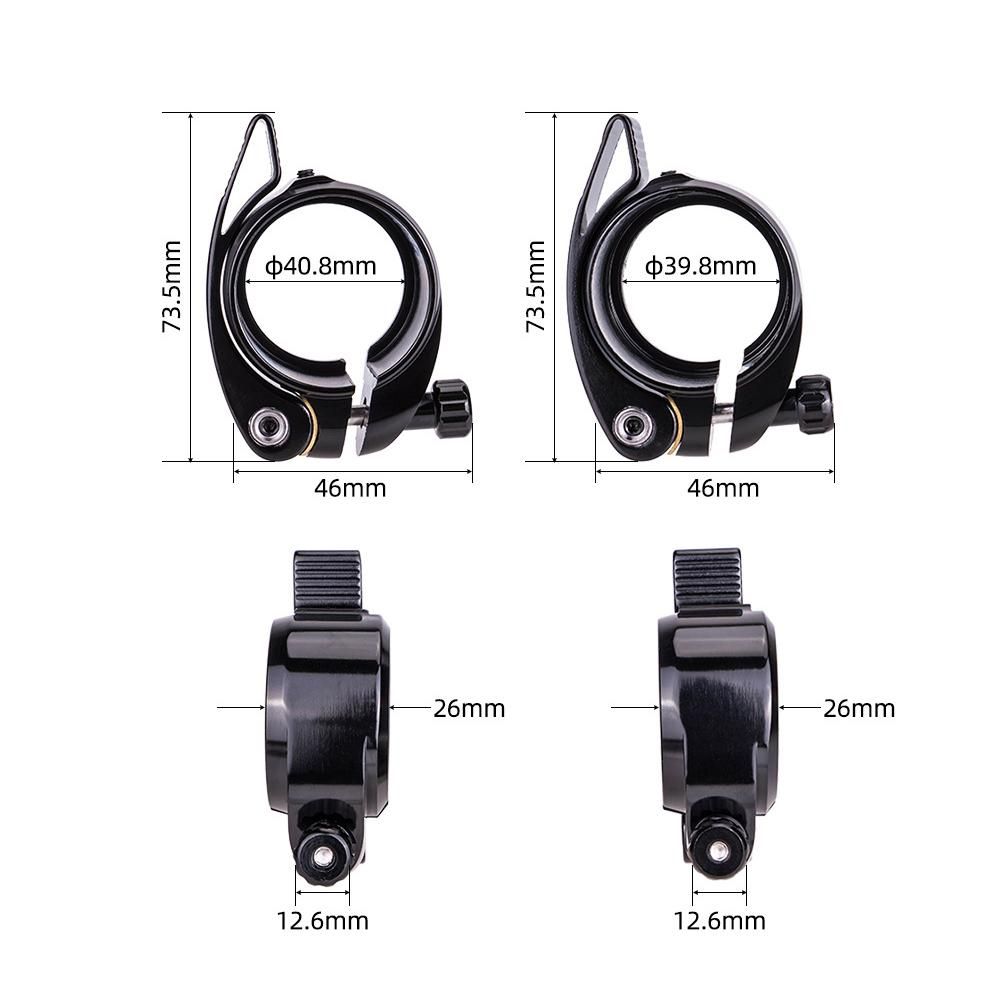 ZTTO Seats Post Clip Folding Bicycle Seatpost Clamp Aluminum Alloy Seats Post Bike Seats Tube Clamp Folding Bike Accessories