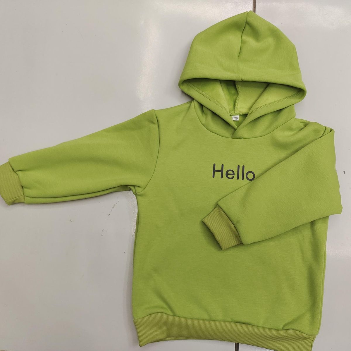 Boys Hooded Sweatshirt Printed Winter Sweatshirt Green
