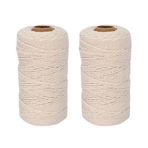 2 Rolls Of White Lace Cotton Thread Wall-Mounted