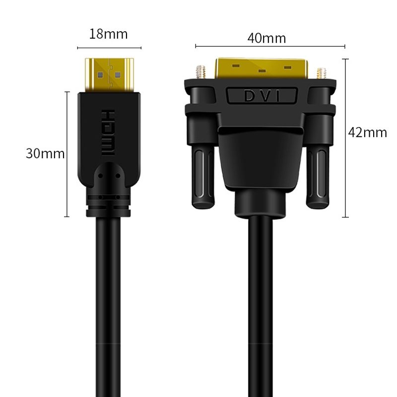 JINGHUA HDMI To DVI Transfer HD Cable 1m