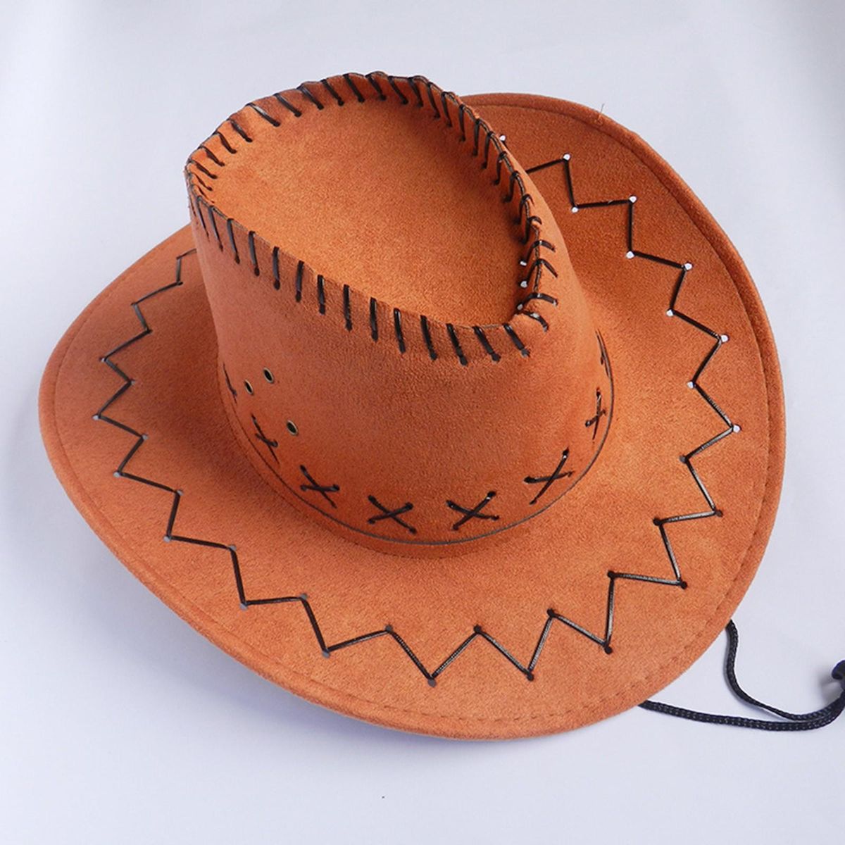 Vintage Western Cowboy Hat For Men's Gentleman Jazz Cowgirl Leather Wide Brim Party Prom Hats Cloche Church Sombrero Hombre Caps