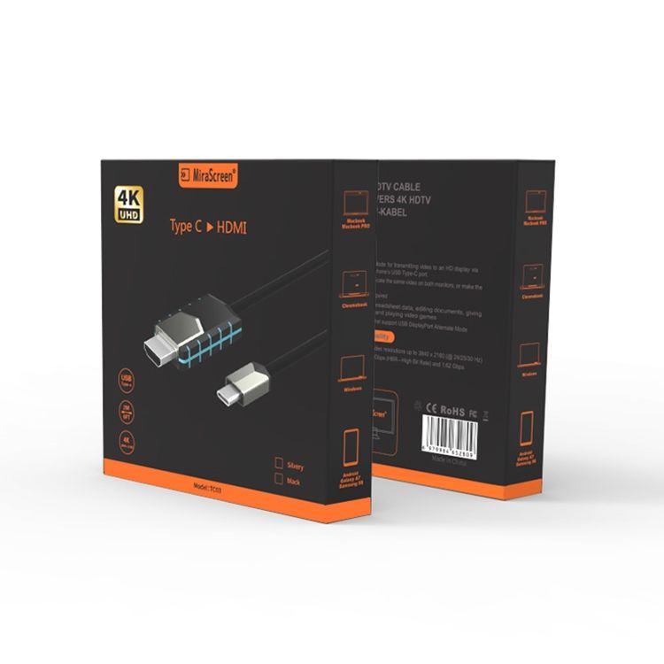 MiraScreen TC03 Type-C To HDMI HD 4K Converter Adapter Cable