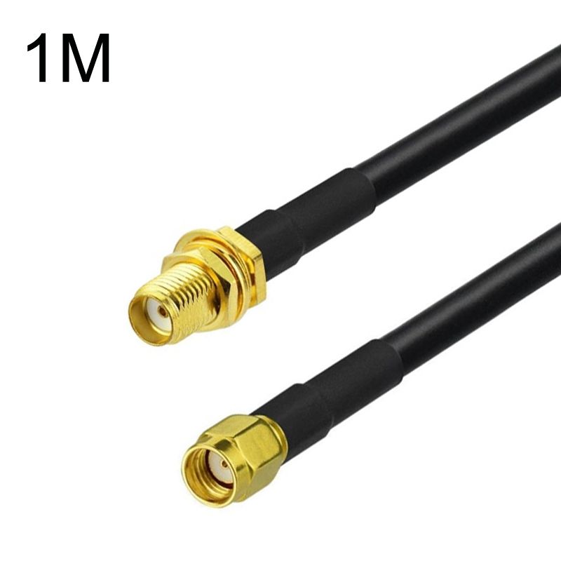 SMA Female To RP-SMA Male RG58 Cable, Cable Length:1m