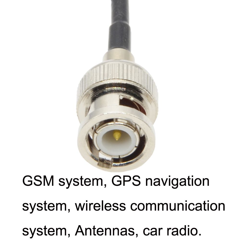 BNC Female To BNC Male RG58 Coaxial Cable, Cable Length:1m