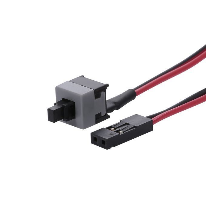 PC Cable 48cm 2 Pin SW Cable On/Off/Reset Push Button ATX