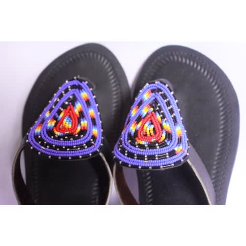 Beaded Slippers - Multicolor