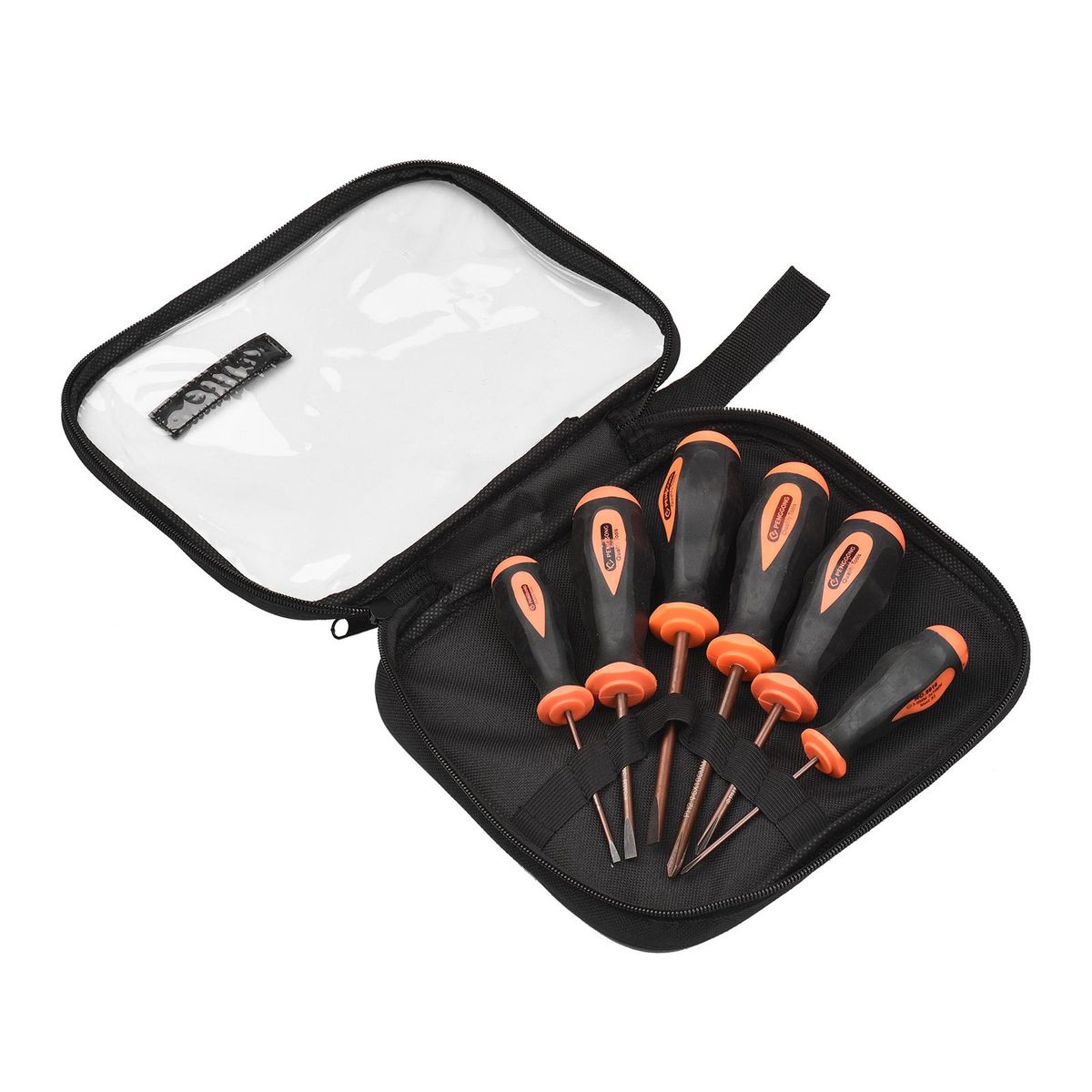 PENGGONG 6 PCS Screwdriver Set with Tool Bag Assorted Phillips & Flat Head S2 Alloy Steel Cross Slotted Screw Drivers with Non-slip Handle Home Repair Tools