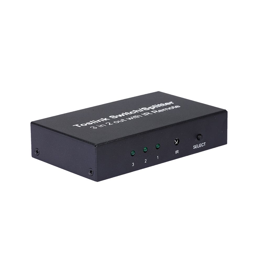 NK-T32 3 In 2 Out Toslink Cable Switch Splitter