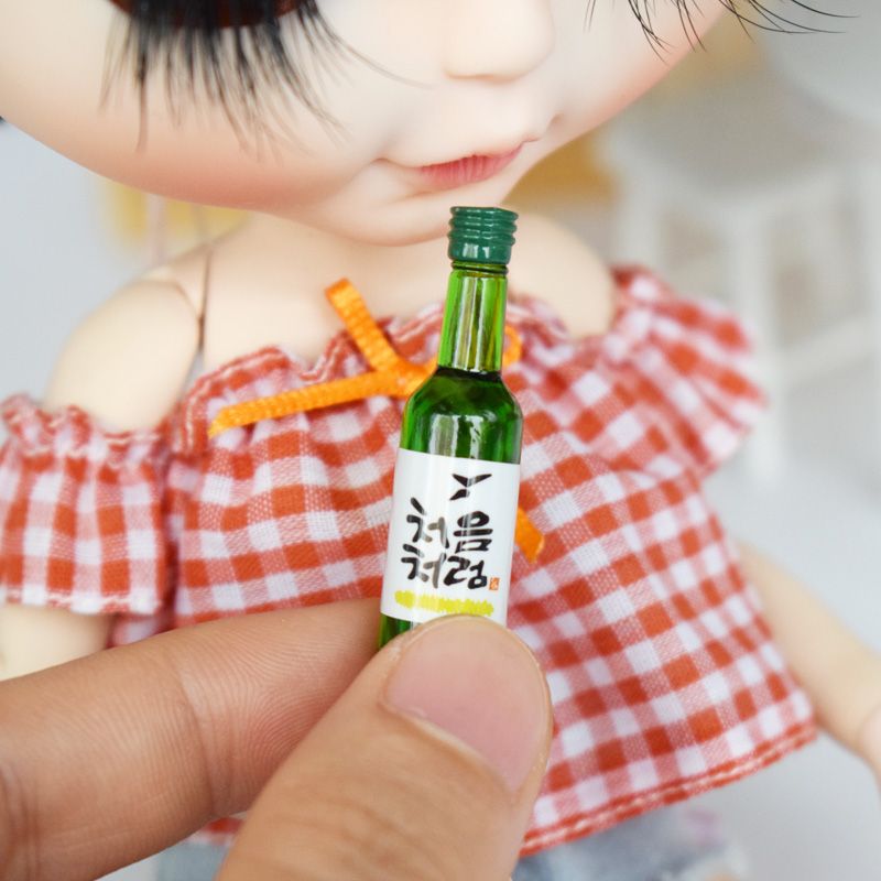 Dollhouse Korea Wine Miniature 16 Fruit Bottle Soju Model