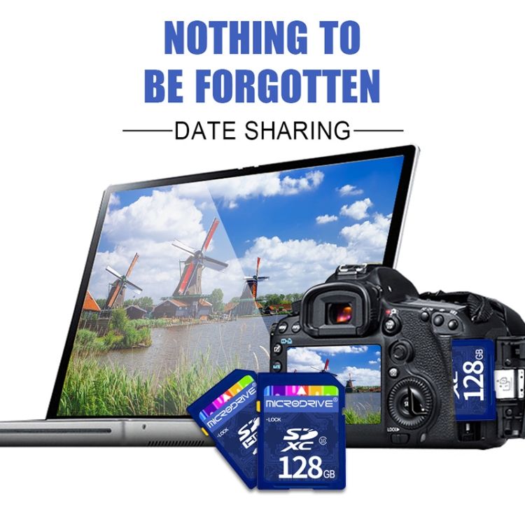 Microdrive 128GB Cl 10 SD Memory Card