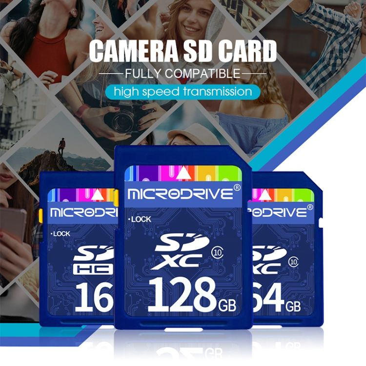 Microdrive 128GB Cl 10 SD Memory Card