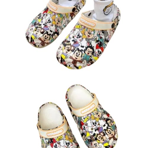 Sleek Graffiti Design Ladies Crocs