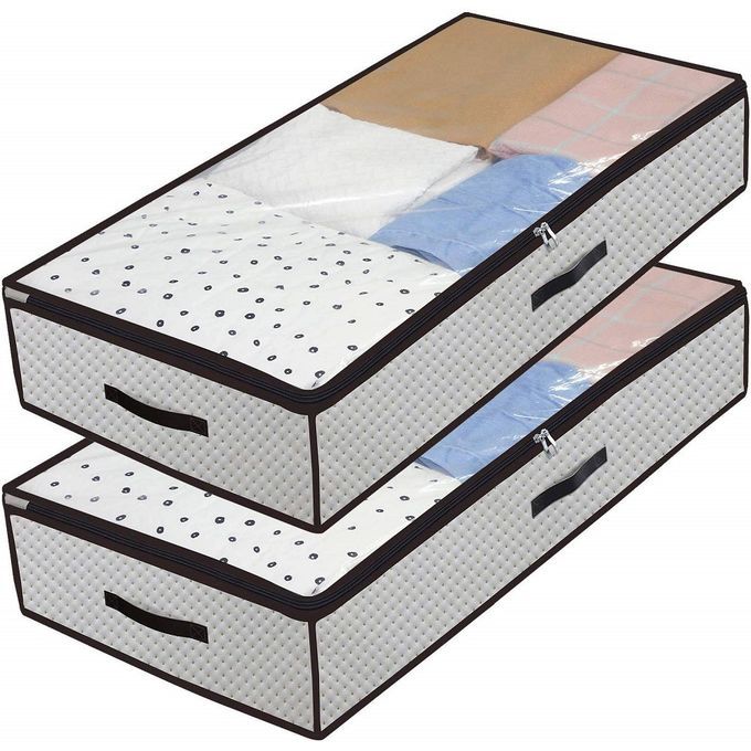 Under Bed Storage Bags Clothes Organizer Container 2 Pack
