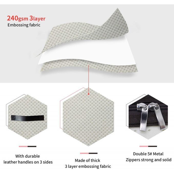 Under Bed Storage Bags Clothes Organizer Container 2 Pack