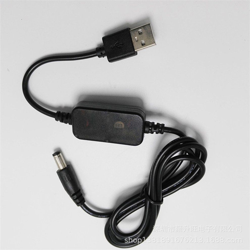 Dc-Dc Converter Cable Usb 5V To 12V Dc Jack 5.5Mmx2.1Mm Step-Up Power Module-Black