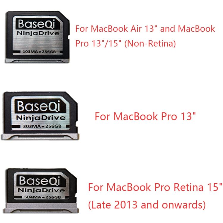 BASEQI 303MA 256GB Aluminum Alloy Micro SD(TF) Memory Card