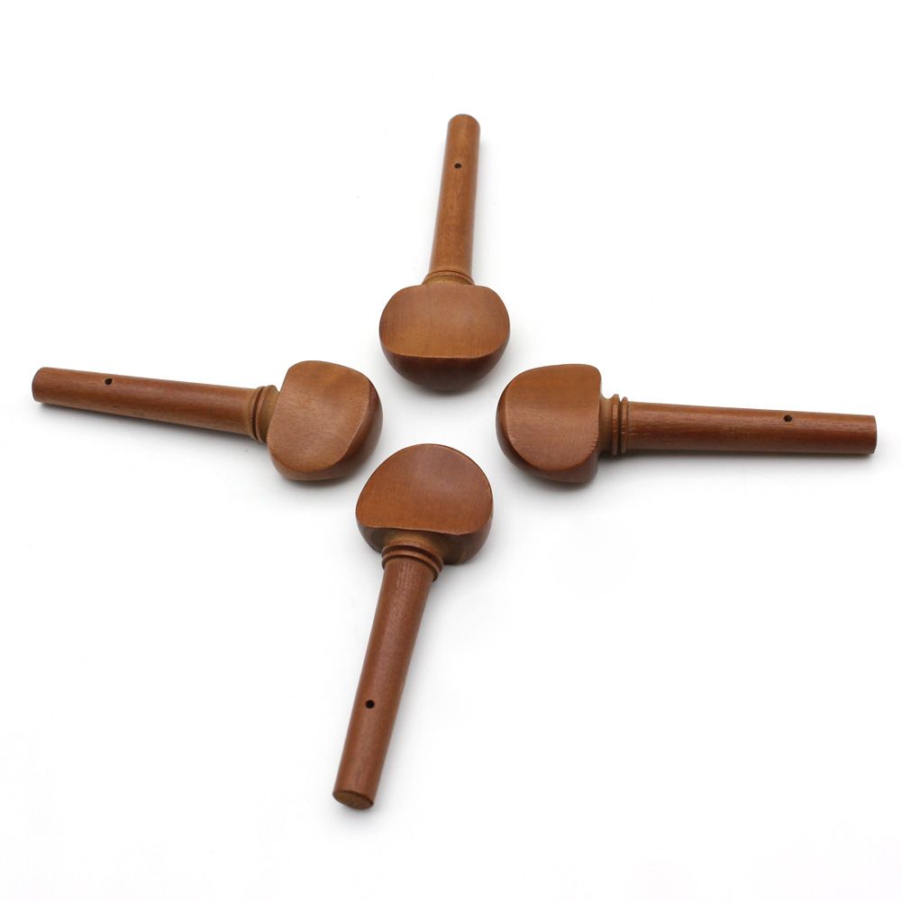 4pcs 4/4 Size Violin Fiddle Tuning Peg Set Jujube Wood