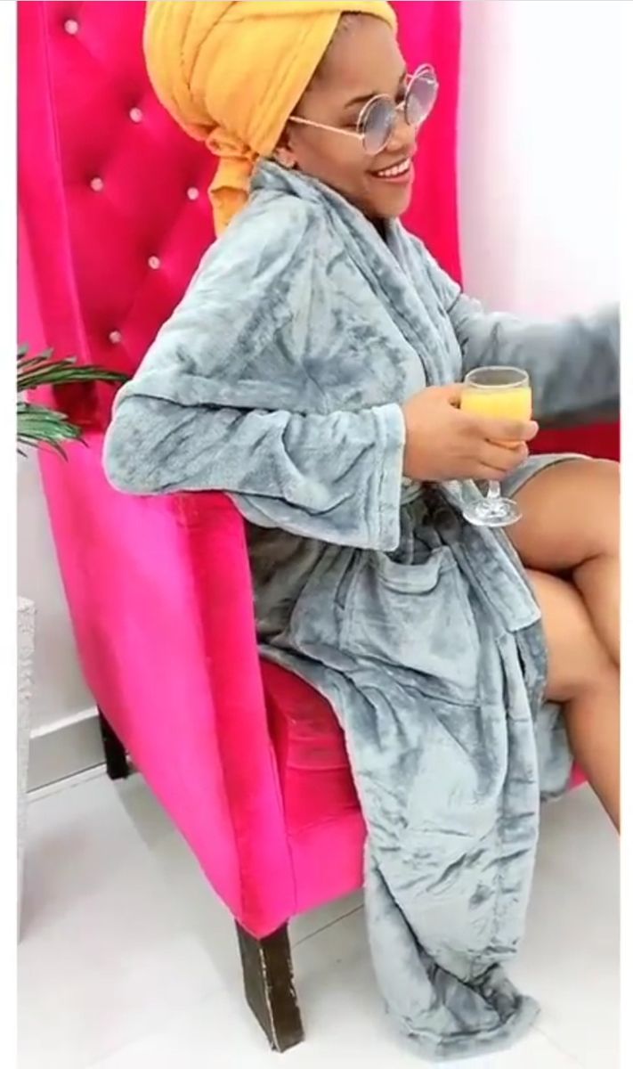 Silver Luxury Soft Cotton Bathrobe